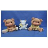 2 Ceramic Bears&Ceramic Bear Coin Bank