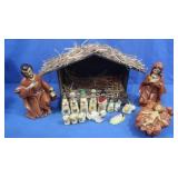 Nativity Set incl. made in Mexico Cermaic Figures