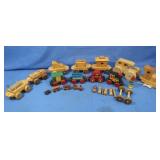 Vintage Wooden Montgomery Schoolhoiuse Trains