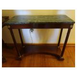 Neoclassical Empire-Style Console Table w/Marble