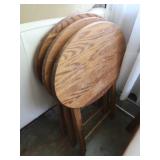 3 Wooden TV Table Trays 22.75x15.25',Foldable