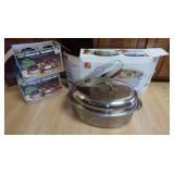 Metro Stainless Steel Oval Covered