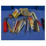 Carpenter Knives, Pencils,Box of Utility Blades