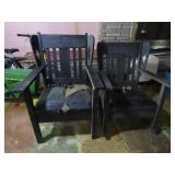 2 Padded Wooden Chairs,Paddington on Both