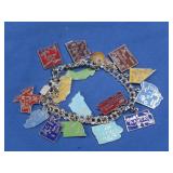 Sterling Charm Bracelet&Charms(charms not all