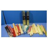 Variety of Tall Candles,2 NIP Sets of Long