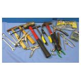 Tool Lot-sm.Sledge Hammer,Claw Hammer,