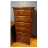 Wooden Lingerie Chest of Drawers 24x17.75x53'