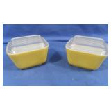 2 Vintage Pyrex Refrigerator Covered Dishes