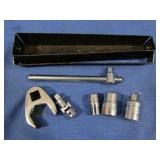Crowfoot Flare Nut Socket Wrench w/some Sockets