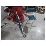 2 Folding Chairs,2 Umbrellas