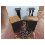 2 Yamaha Speakers Model NS-A7.2 w/ Stands