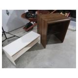 End Table 27"H x 23"W x 20"D, Shoe Rack 11.5"H x