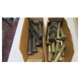 Large Hex Cap Screws 7/8x9x5 1/2, 7/8x14x4 1/2