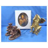 Decorative "Charger Plate" pic-NIB, & Bronze