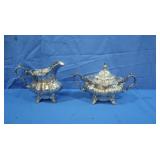 Vintage Gorham Silverplated Creamer&Sugar Bowl