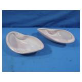 Vintage L.E. Smith Lilac Purple Ashtray set,