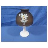 Vintage Westmoreland Brown Mist Fairy Lamp, 8"H
