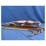 Assortment of Umbrellas&Canes