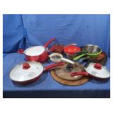 Pots,Pans,Lids, Plastic Colanders&More