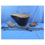 Coal Scuttle&Fireplace Tools