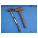 2 Sledge Hammers 19.5" & 16.5"L