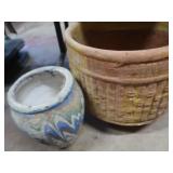 Ceramic Pots 13.5x12.25 & 6.5"x9.5"
