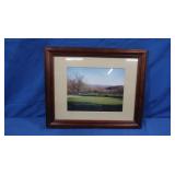 Glass Framed Scenic View-16.5x13.5"