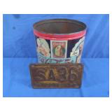 1930 PA License Plate in Coca-Cola tin