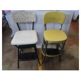 2 Vintage Kitchen chair/stools, 34"H