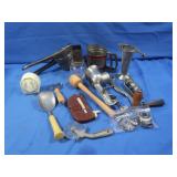 Vintage Lot-Meat Grinder,Sifter,Nut Grinder&more