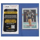 JSA Cert Rod Woodson Autographed Topps Card