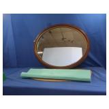 Wall Mirror 25x32" & Wooden Lap Desk 31x12.5"