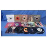 45 RPM records-Johnny Cash,Ray Stevens &more