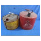 2 Metal Gas Cans - 2.5 & 5 gal