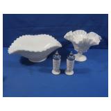 Vintage Westmoreland Hobnail Bowl, "Paneled