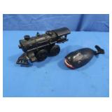 Rare Vintage Cast Iron Train Engine(wheels