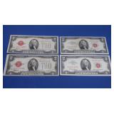 $2-1928-D Red Seal,1928-F Red Seal,1963-Red Seal