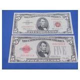 $5-1928 Red Seal, 1953 Red Seal