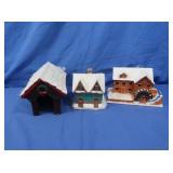 Ceramic Christmas Village Houses
