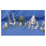 Ceramic Painted Pine Trees