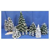 Ceramic Painted Pine Trees
