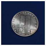 Twin Towers 9-11-2001 Land of the Free 1 Troy oz