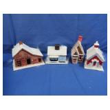 Ceramic Christmas Village Houses