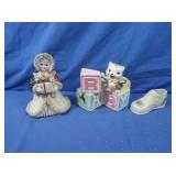 Japan Ceramic BABY Blocks Planter,lenox Baby