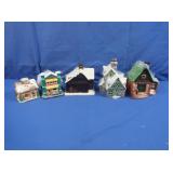 Ceramic Christmas Village Houses
