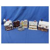 Ceramic Christmas Village Houses