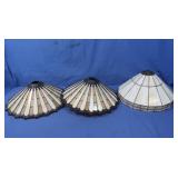 3 Stained Glass Lamp Shades