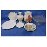 Lenox Vase,Misc Platters