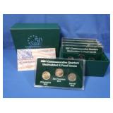 2001 State Quarters Proof&UNC Sets